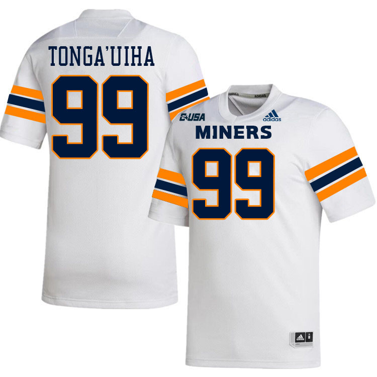 Sione Tonga'uiha UTEP Jersey,UTEP Miners #99 Sione Tonga'uiha College Football Jersey,Uniforms-White